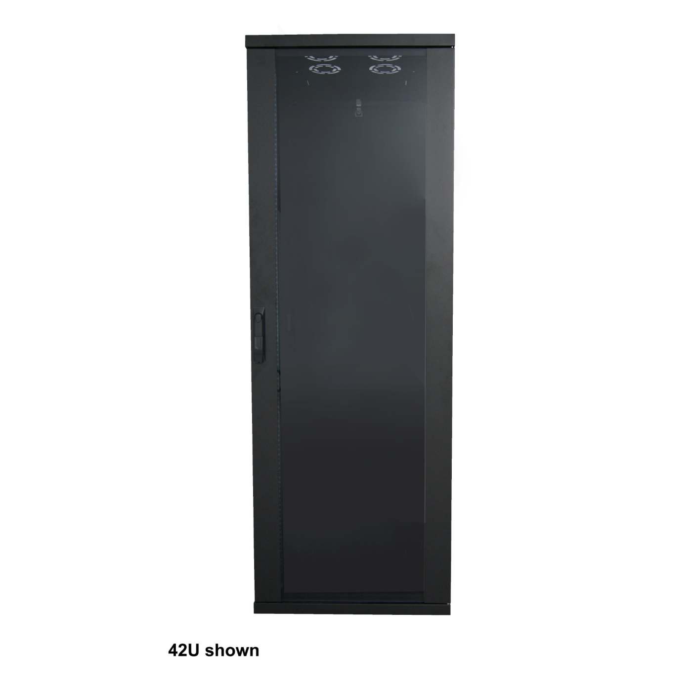 Basic 19" Network Cabinet, 42U, 800 (D) x 600 (W) x 2033 (H) mm, Black Image 2