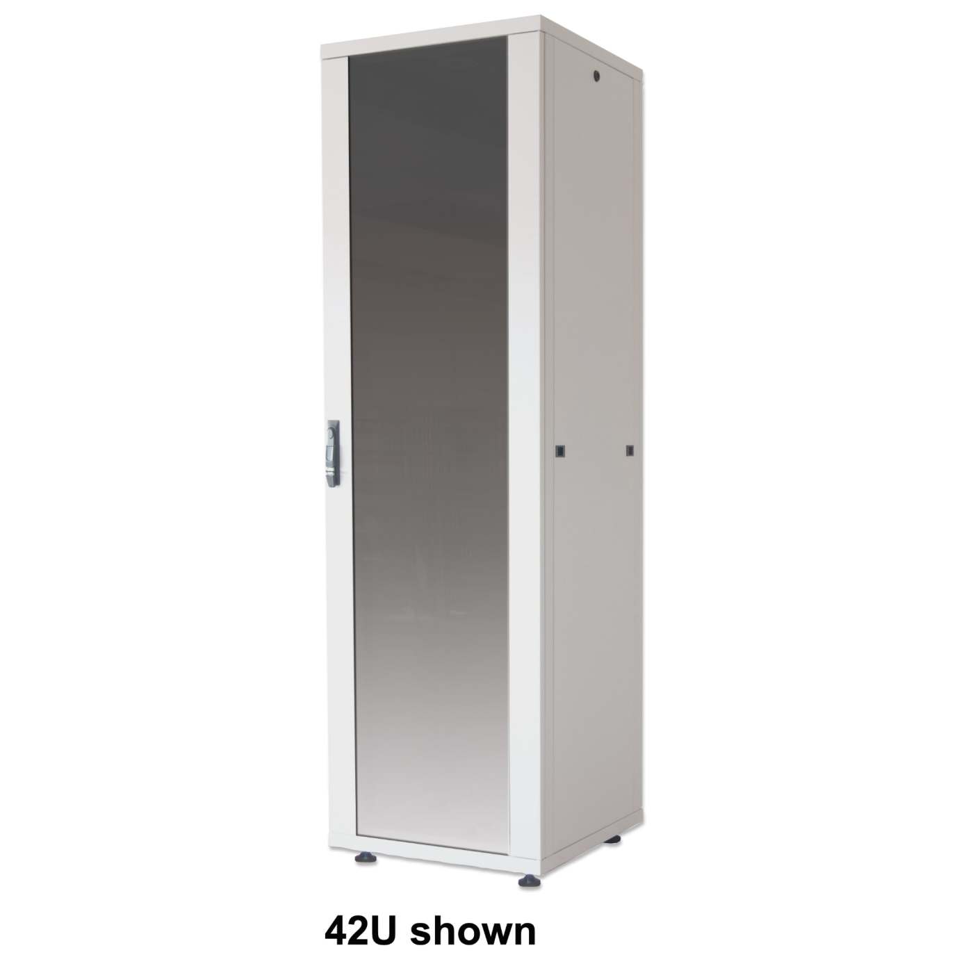 Basic 19" Network Cabinet, 42U, 800 (D) x 600 (W) x 2033 (H) mm, Gray Image 1