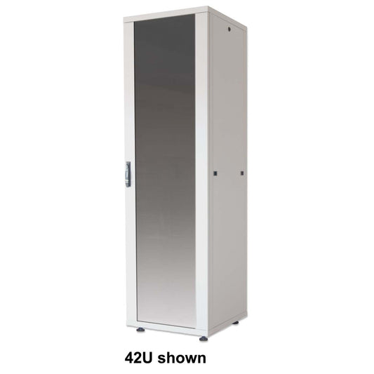 Basic 19" Network Cabinet, 42U, 800 (D) x 600 (W) x 2033 (H) mm, Gray Image 1