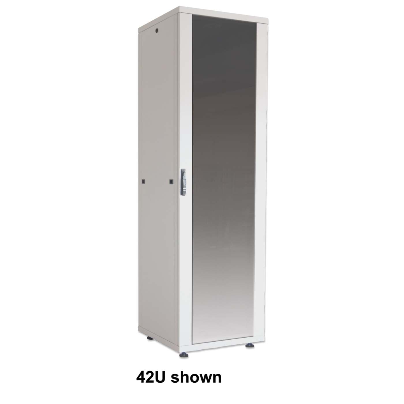 Basic 19" Network Cabinet, 42U, 800 (D) x 600 (W) x 2033 (H) mm, Gray Image 2