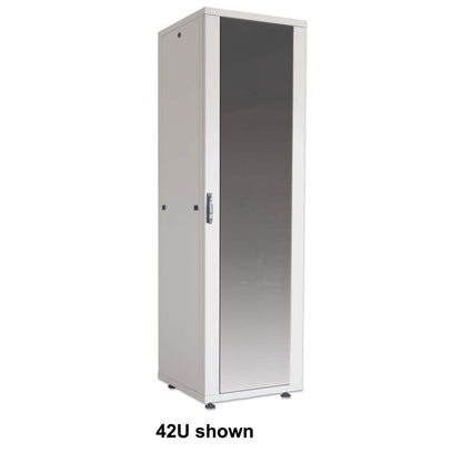 Basic 19" Network Cabinet, 42U, 800 (D) x 600 (W) x 2033 (H) mm, Gray Image 2