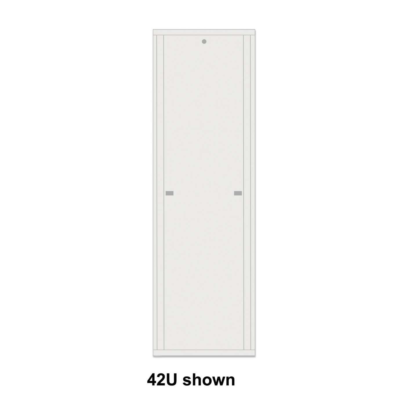 Basic 19" Network Cabinet, 42U, 800 (D) x 600 (W) x 2033 (H) mm, Gray Image 4