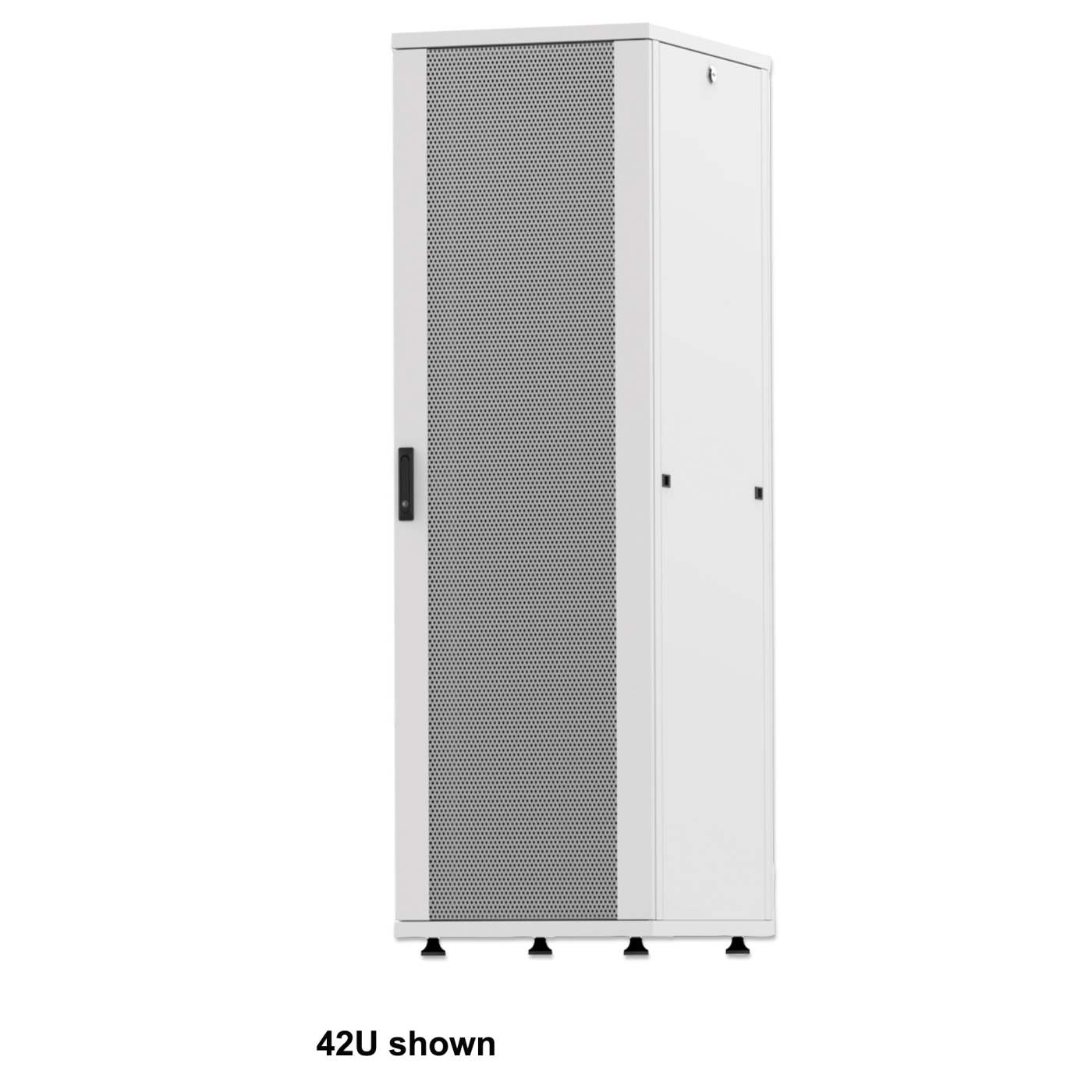 Basic 19" Server Cabinet, 26U, 1000 (D) x 600 (W) x 1308 (H) mm, Gray Image 3