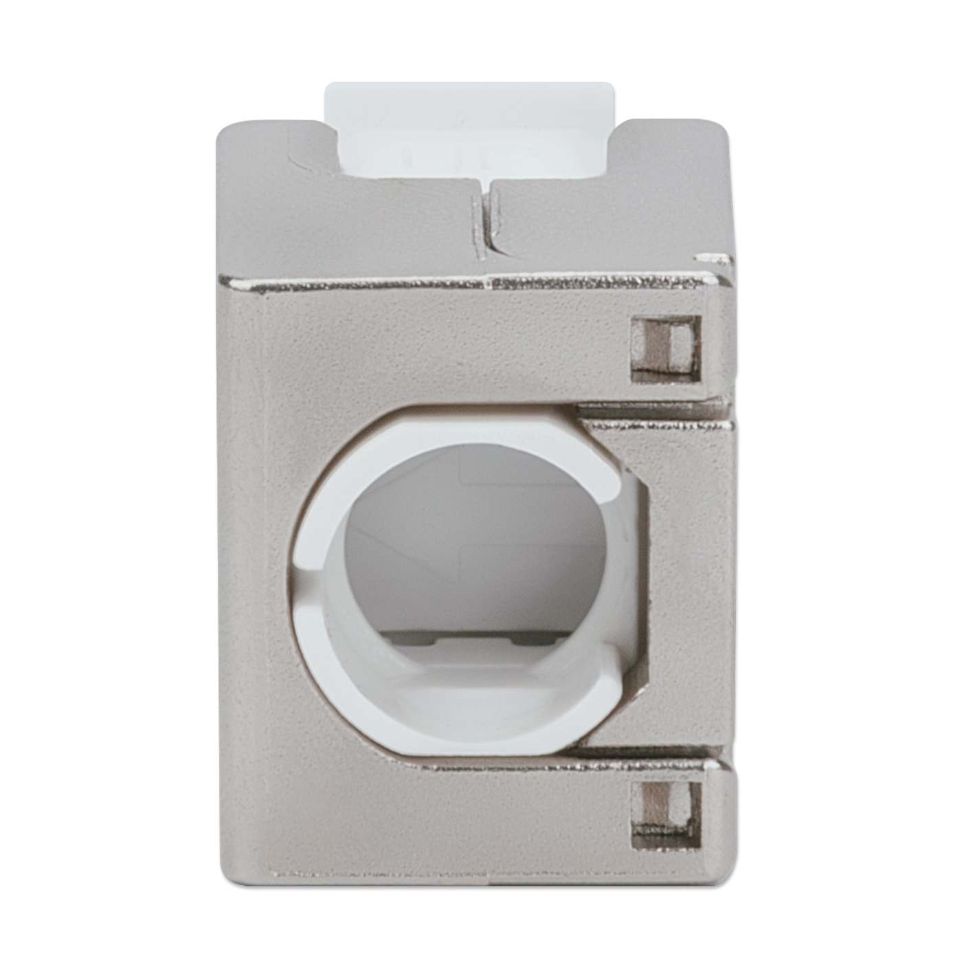 Cat6a 10G Shielded Toolless Keystone Jack, Silver Image 4