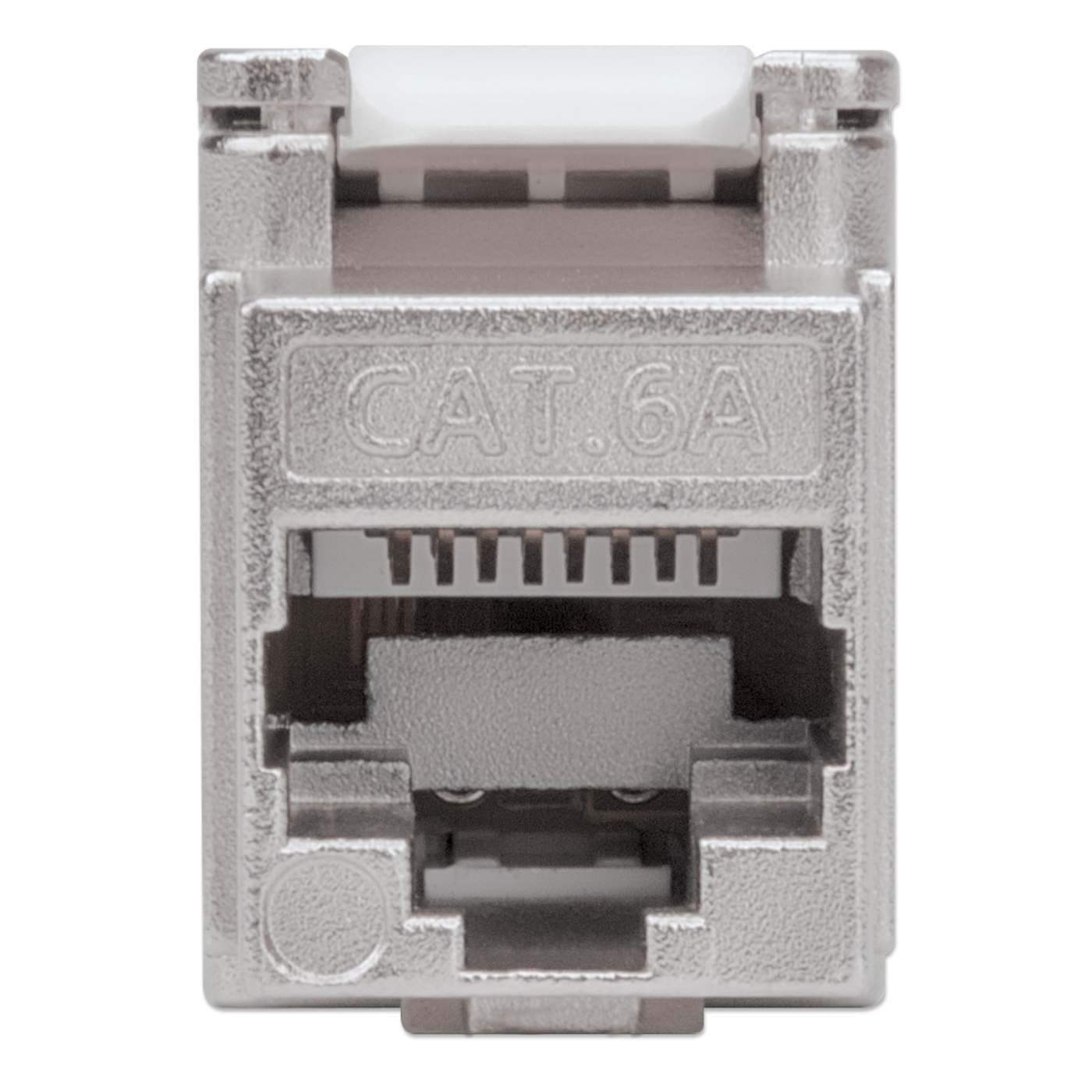 Cat6a 10G Shielded Toolless Keystone Jack, Silver Image 5
