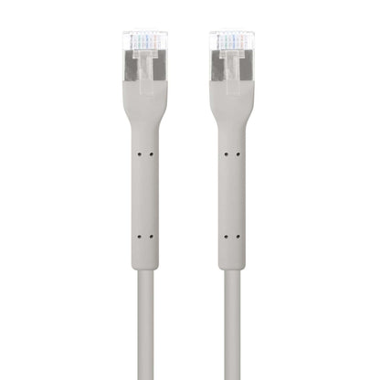 Cat6a F/FTP FlexiBoot Slim Network Patch Cable, 0.5 m, Gray Image 4