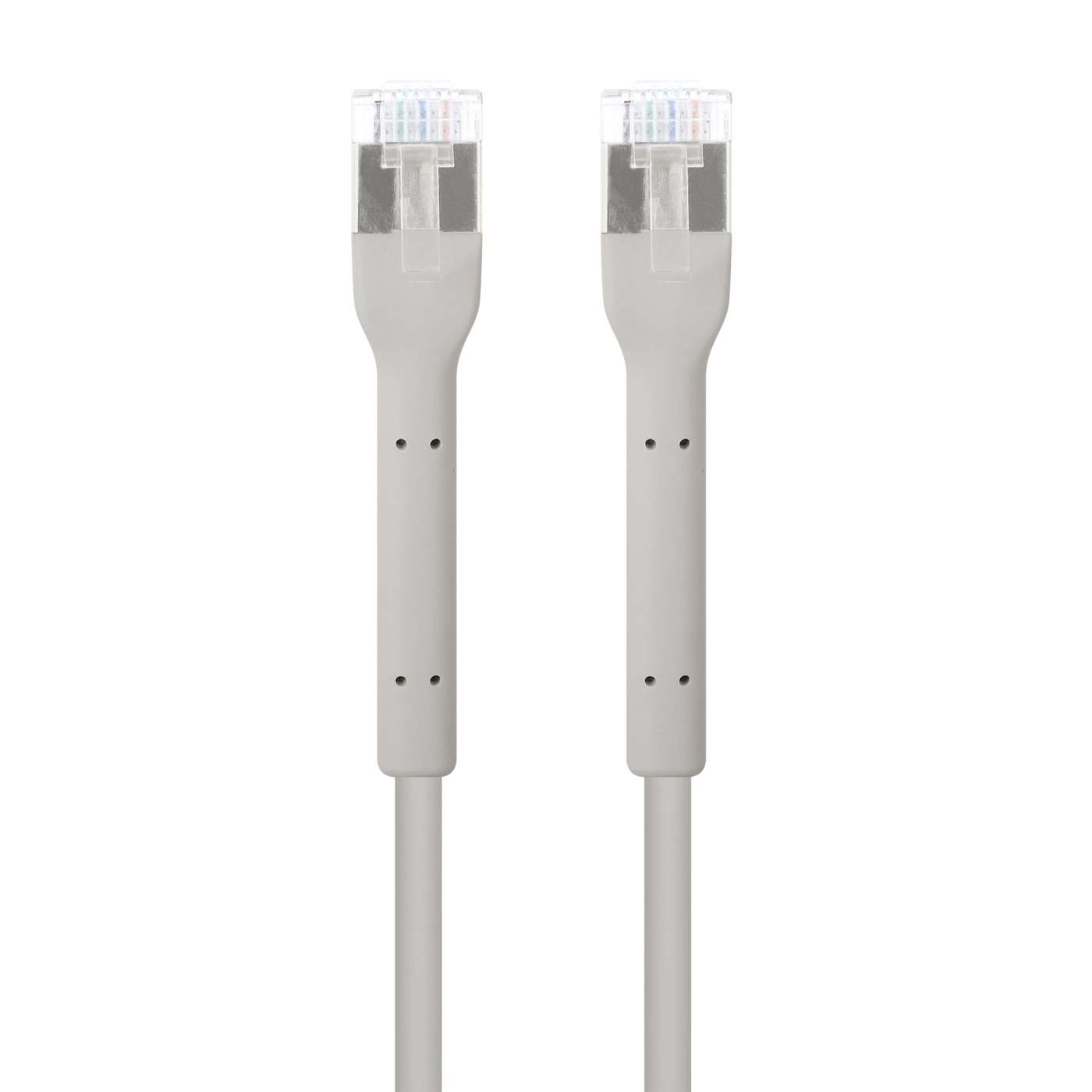 Cat6a F/FTP FlexiBoot Slim Network Patch Cable, 1 m, Gray Image 4