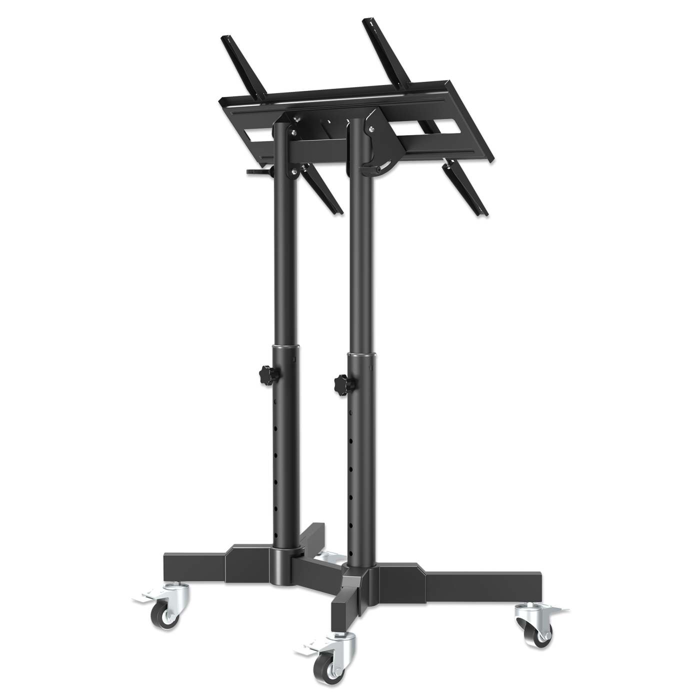 Compact Height-Adjustable TV Cart, for 23" to 70" Displays Image 10