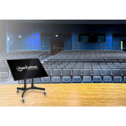 Compact Height-Adjustable TV Cart, for 23" to 70" Displays Image 2