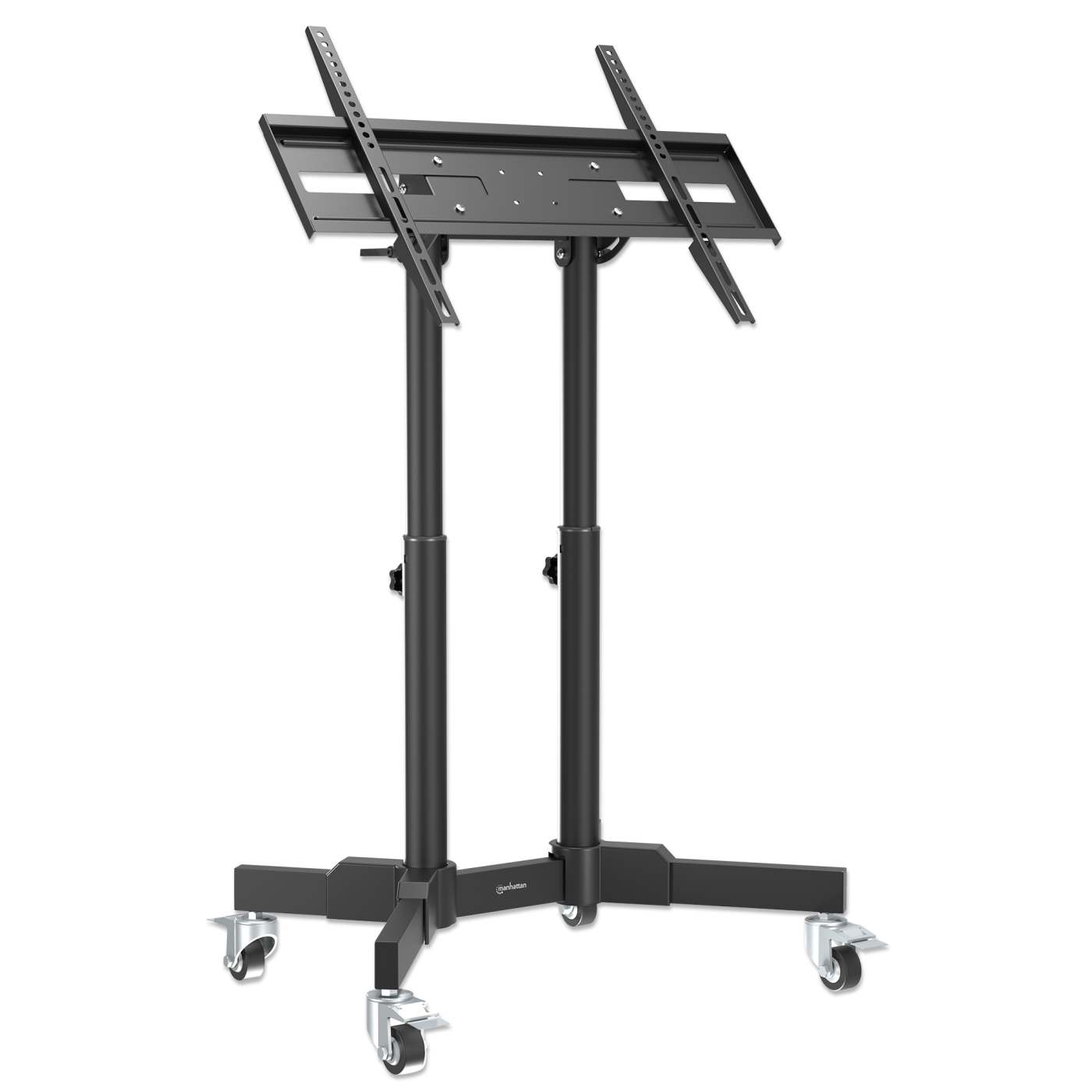 Compact Height-Adjustable TV Cart, for 23" to 70" Displays Image 3