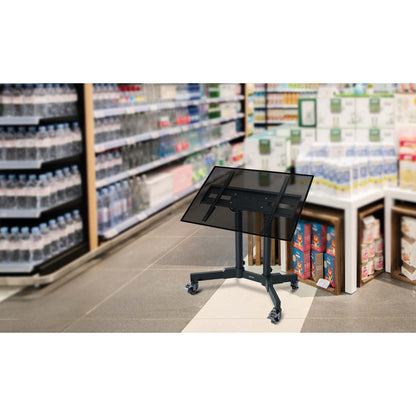 Compact Height-Adjustable TV Cart, for 23" to 70" Displays Image 8