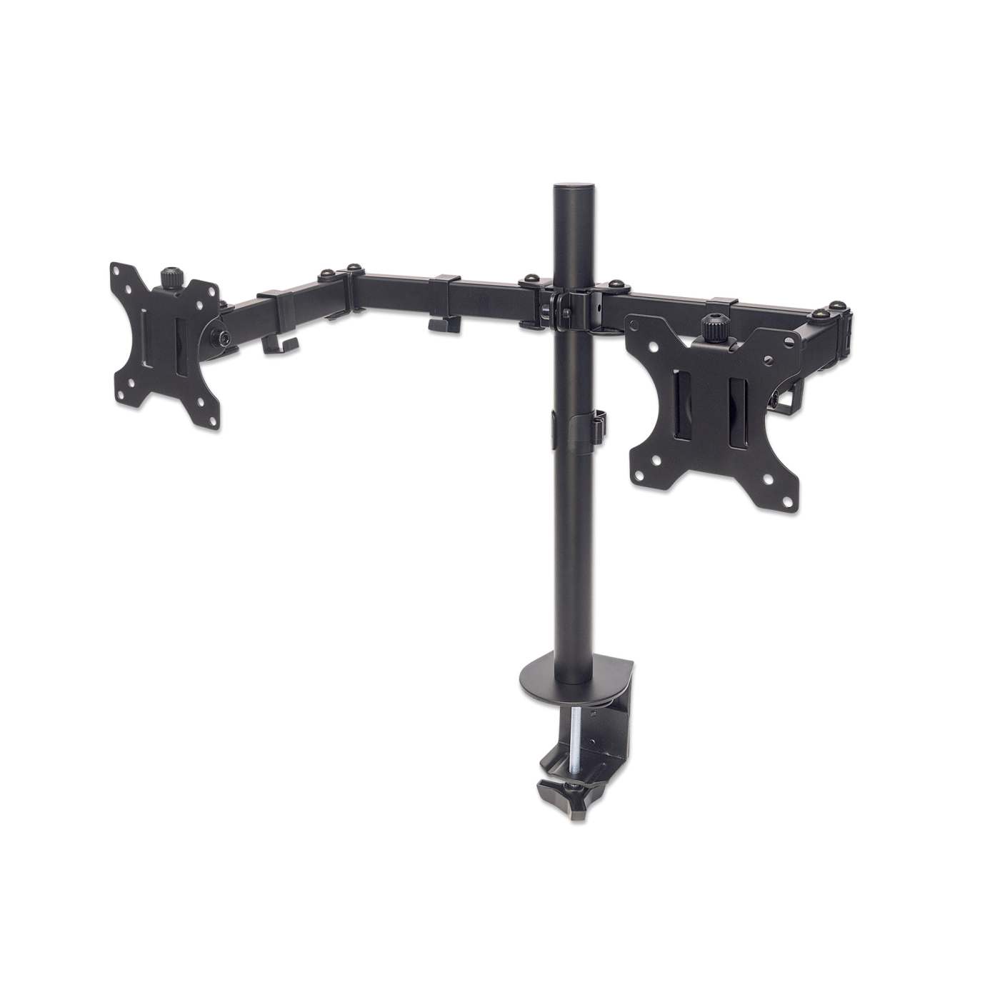 Dual Monitor Mount with Double-Link Swing Arms, for 13" to 32" Displays Image 1