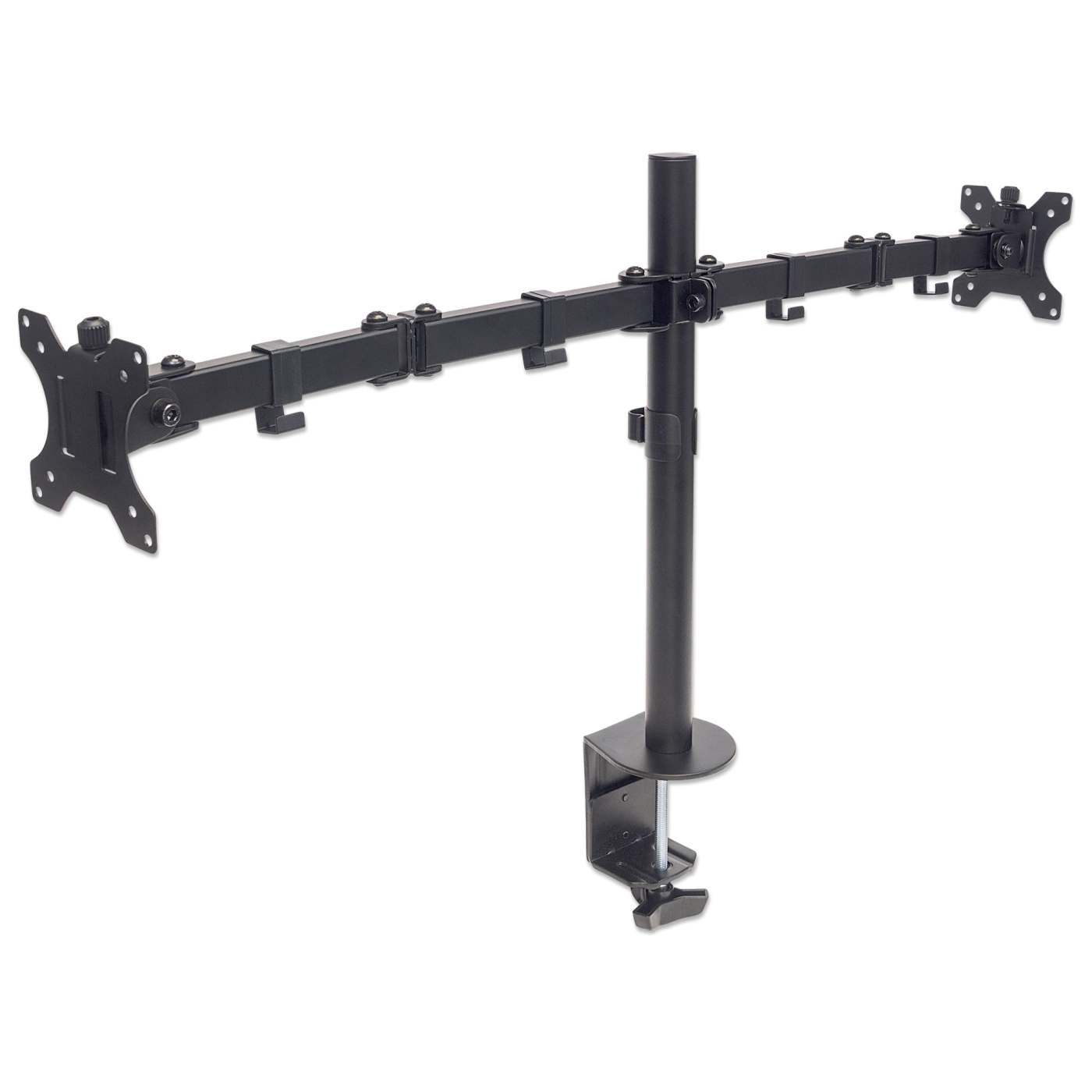 Dual Monitor Mount with Double-Link Swing Arms, for 13" to 32" Displays Image 4