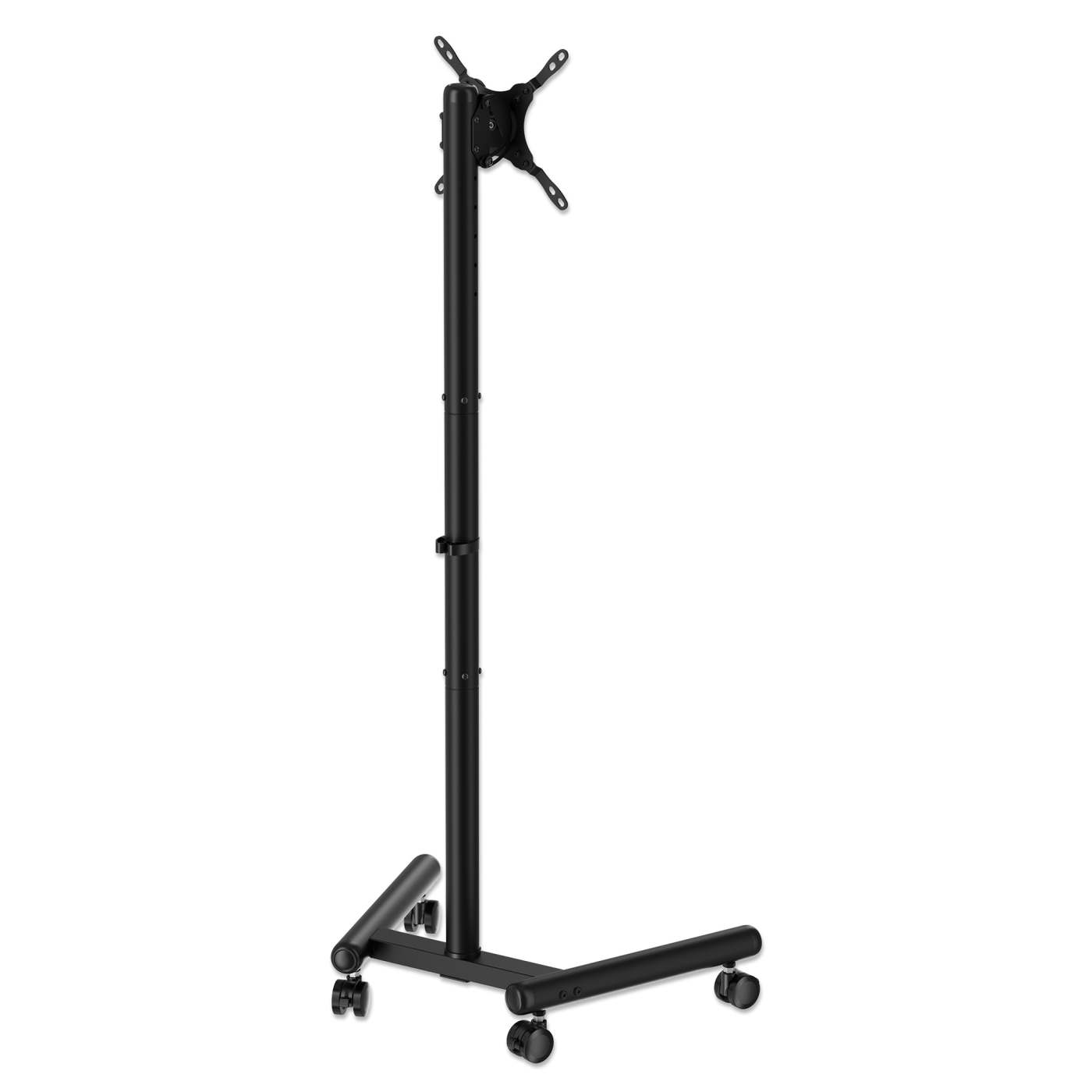 Economy Compact Height-Adjustable TV Cart, for 13" to 50" Displays Image 9