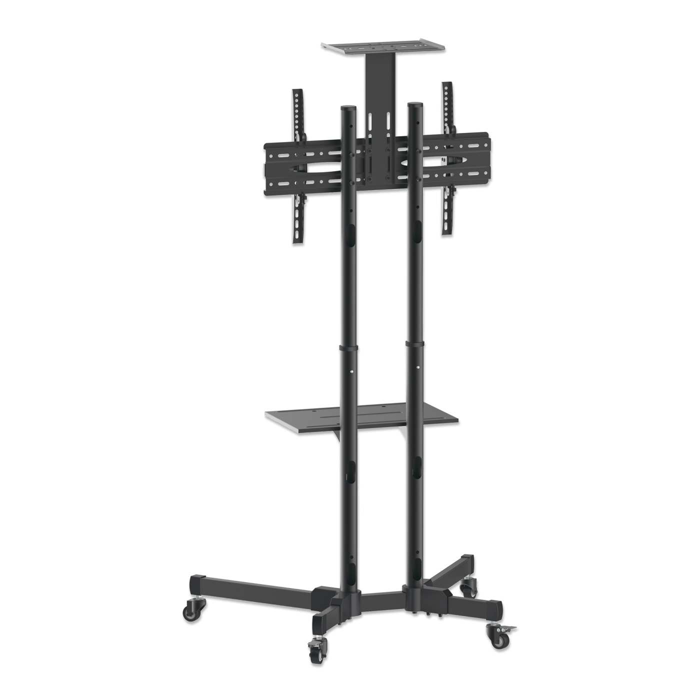 Economy Height-Adjustable Multimedia TV Cart, for 37" to 70" Displays Image 4