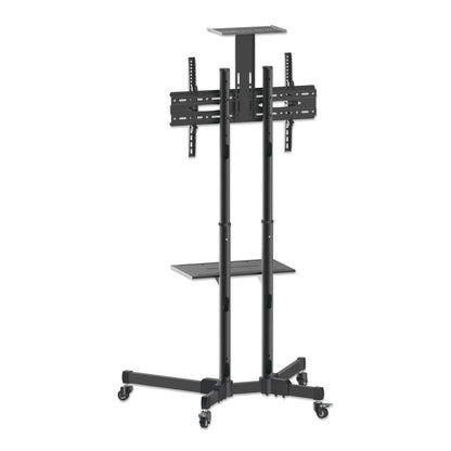 Economy Height-Adjustable Multimedia TV Cart, for 37" to 70" Displays Image 4