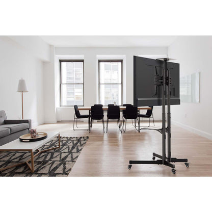 Economy Height-Adjustable Multimedia TV Cart, for 37" to 70" Displays Image 10