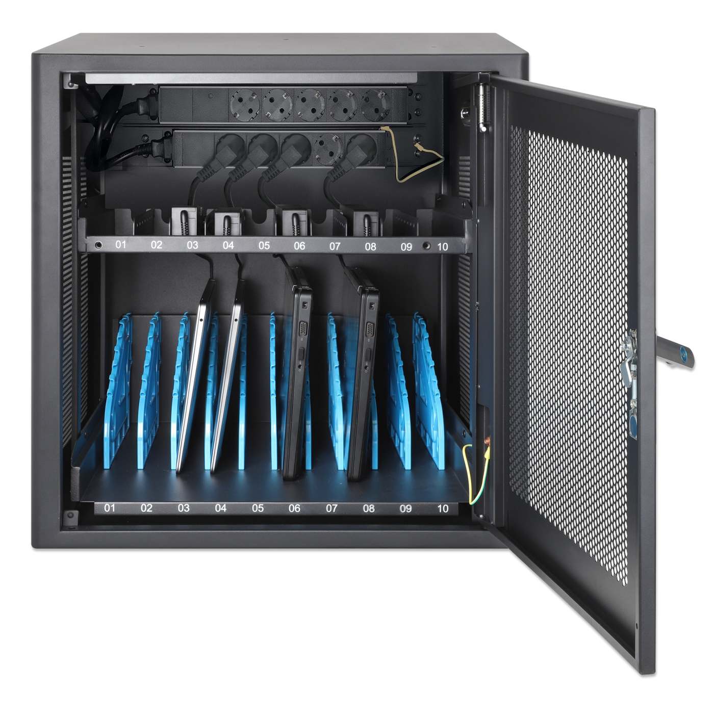 EU 10-Bay AC Desktop Charging Cabinet Image 12