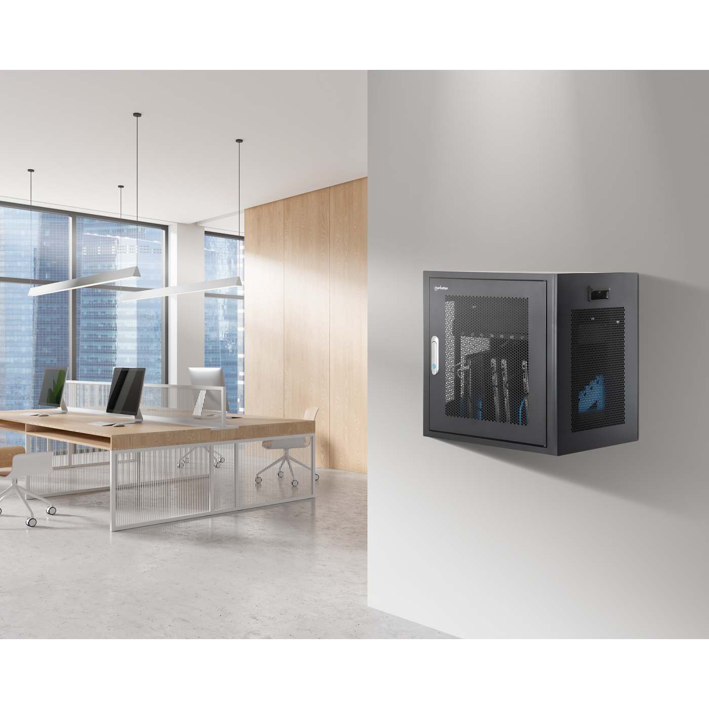EU 10-Bay AC Desktop Charging Cabinet Image 6