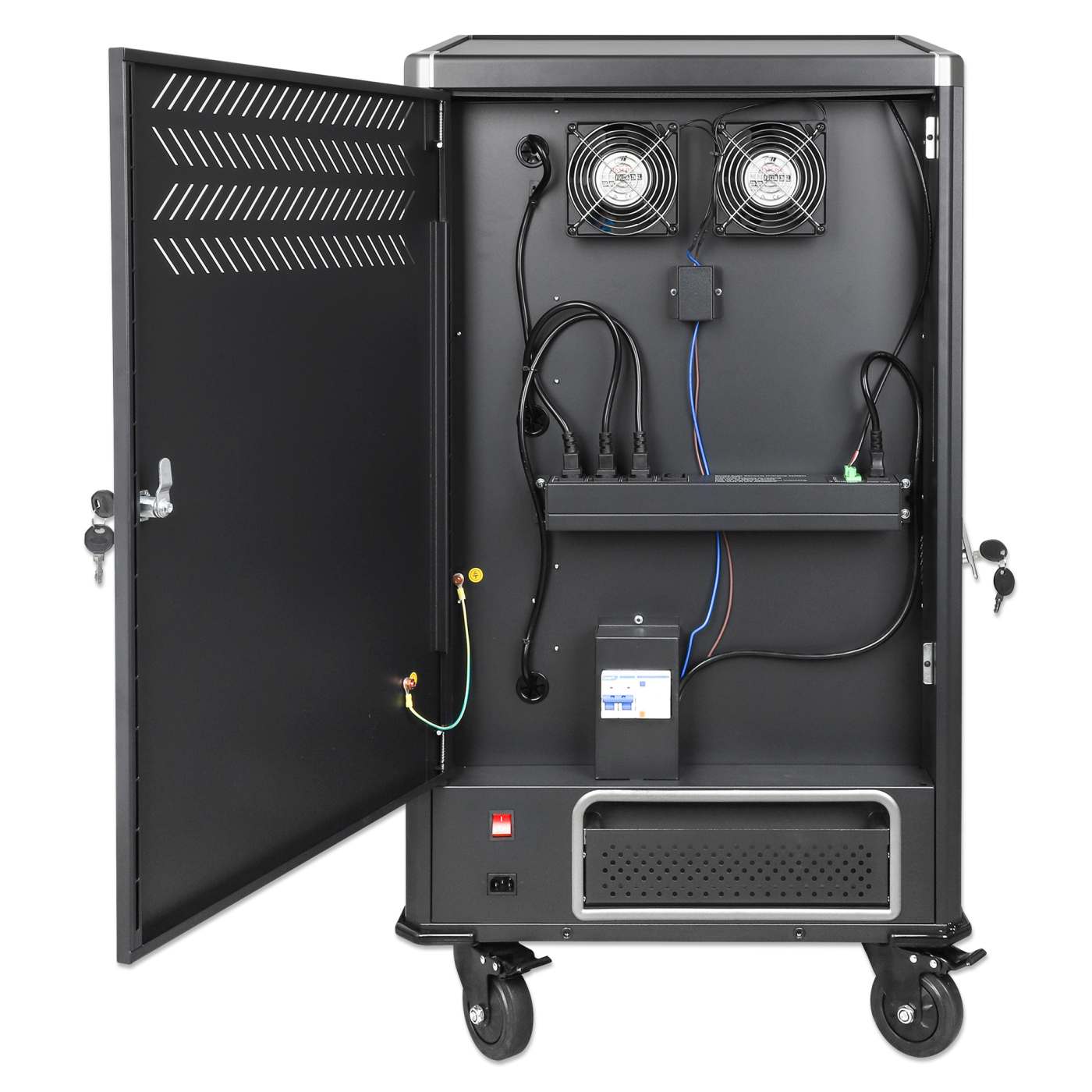 EU 30-Bay AC Charging Cart Image 10