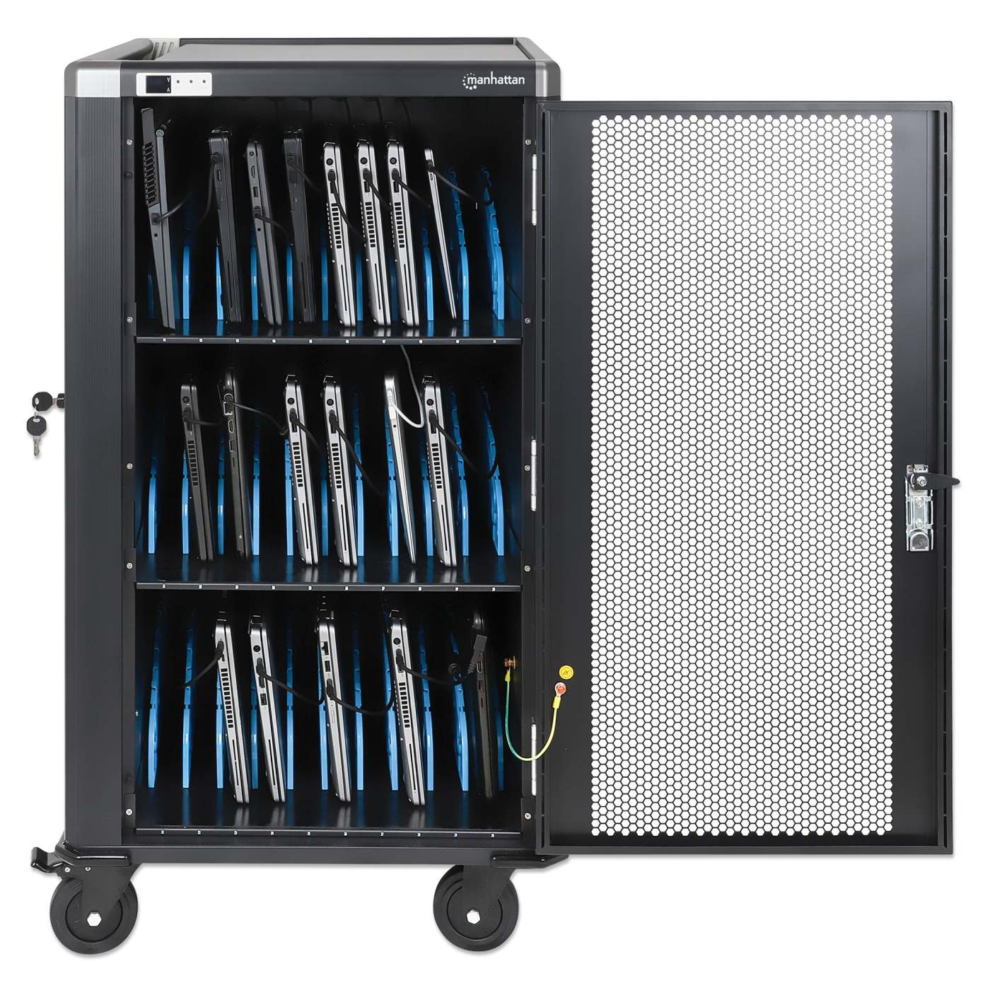 EU 30-Bay AC Charging Cart Image 3