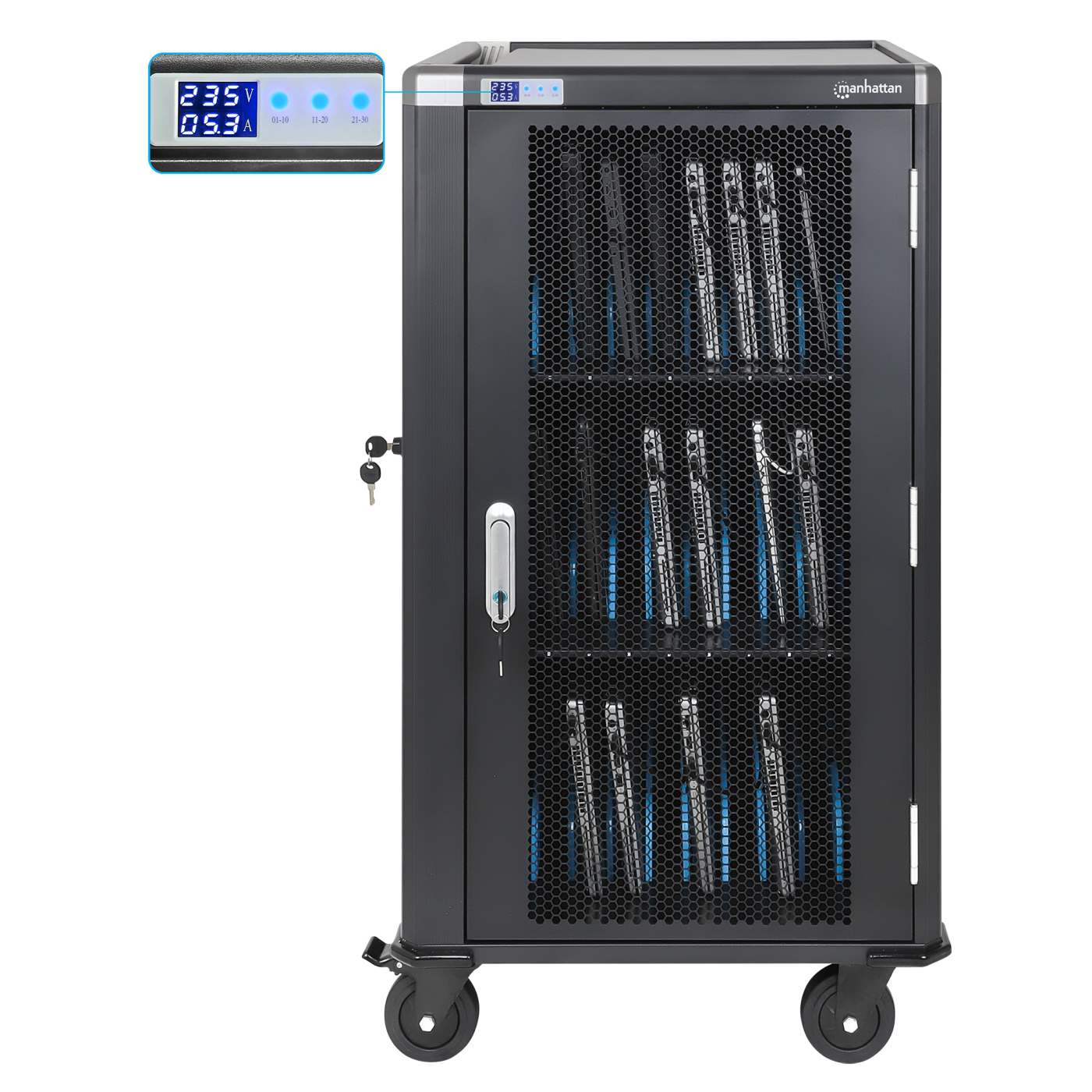 EU 30-Bay AC Charging Cart Image 8