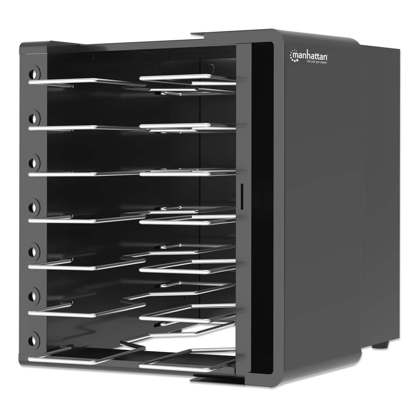 EU 7-Bay AC Desktop Charging Cabinet Image 4
