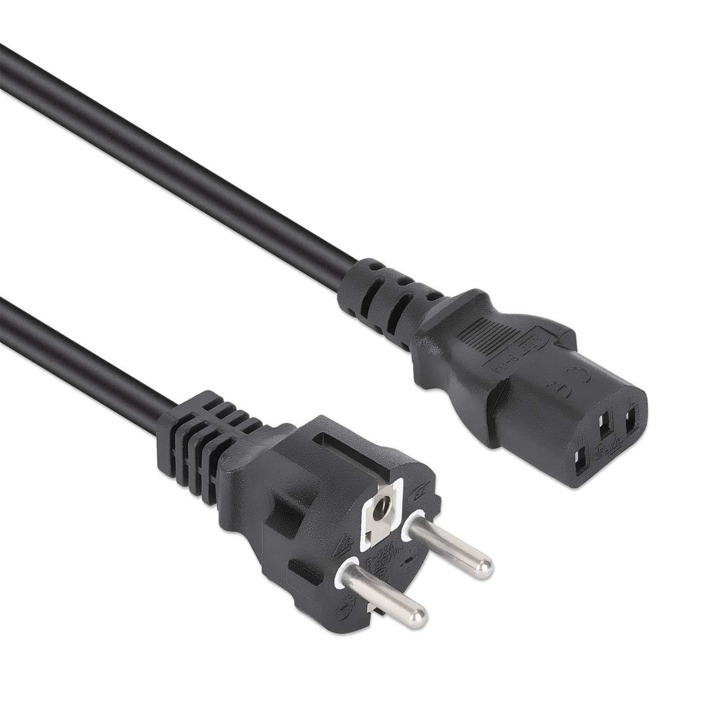 EU Power Cable C13 to CEE 7/7, 1 m Image 2