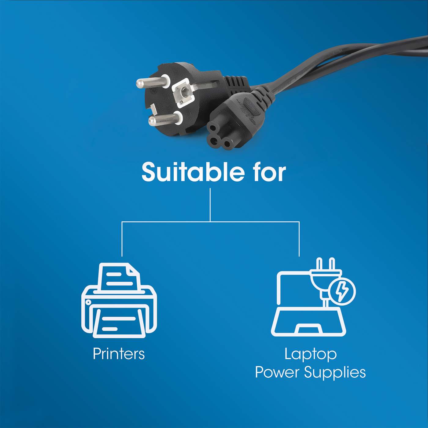 EU Power Cable C5 to CEE 7/7, 3 m Image 7