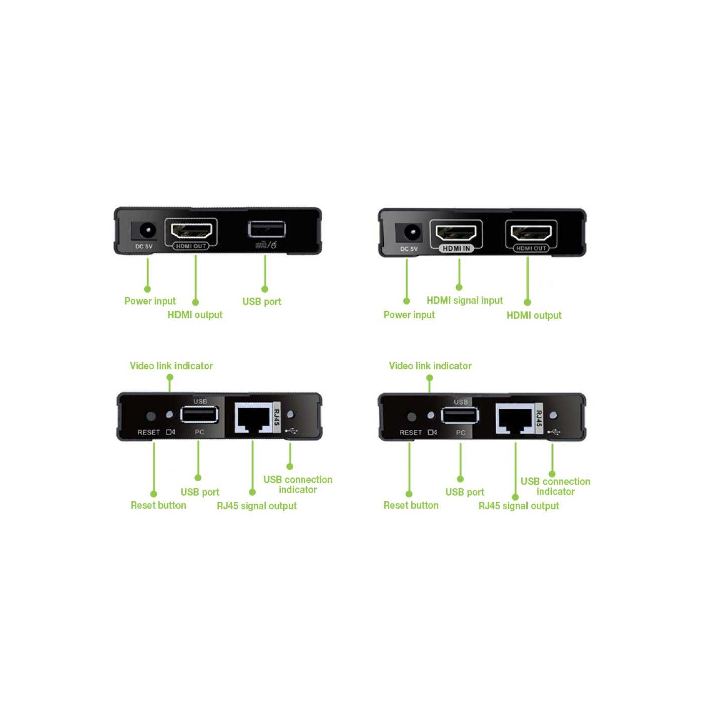 HDMI KVM over Network Cable Extender Kit 1080p, 60 m Image 3