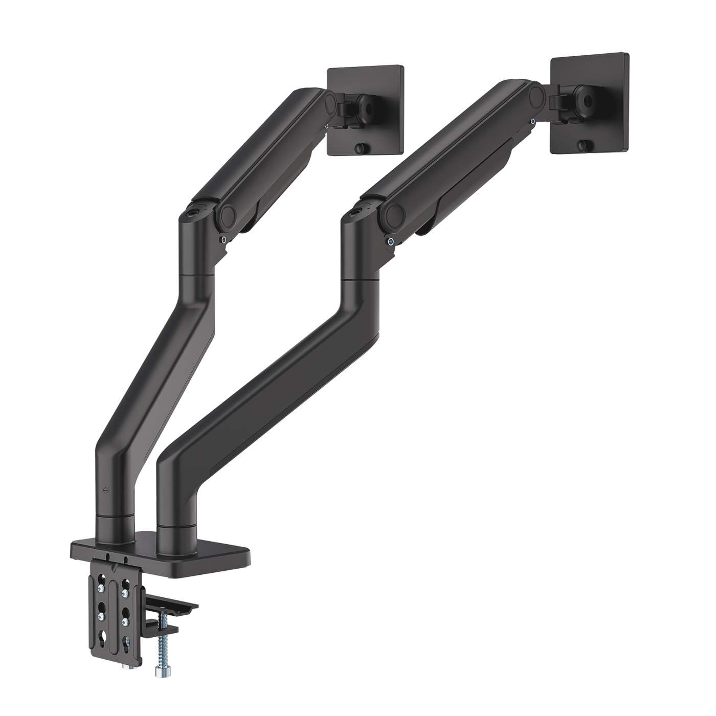 Heavy-Duty Aluminum Mechanical Spring Dual Monitor Desk Mount Image 4