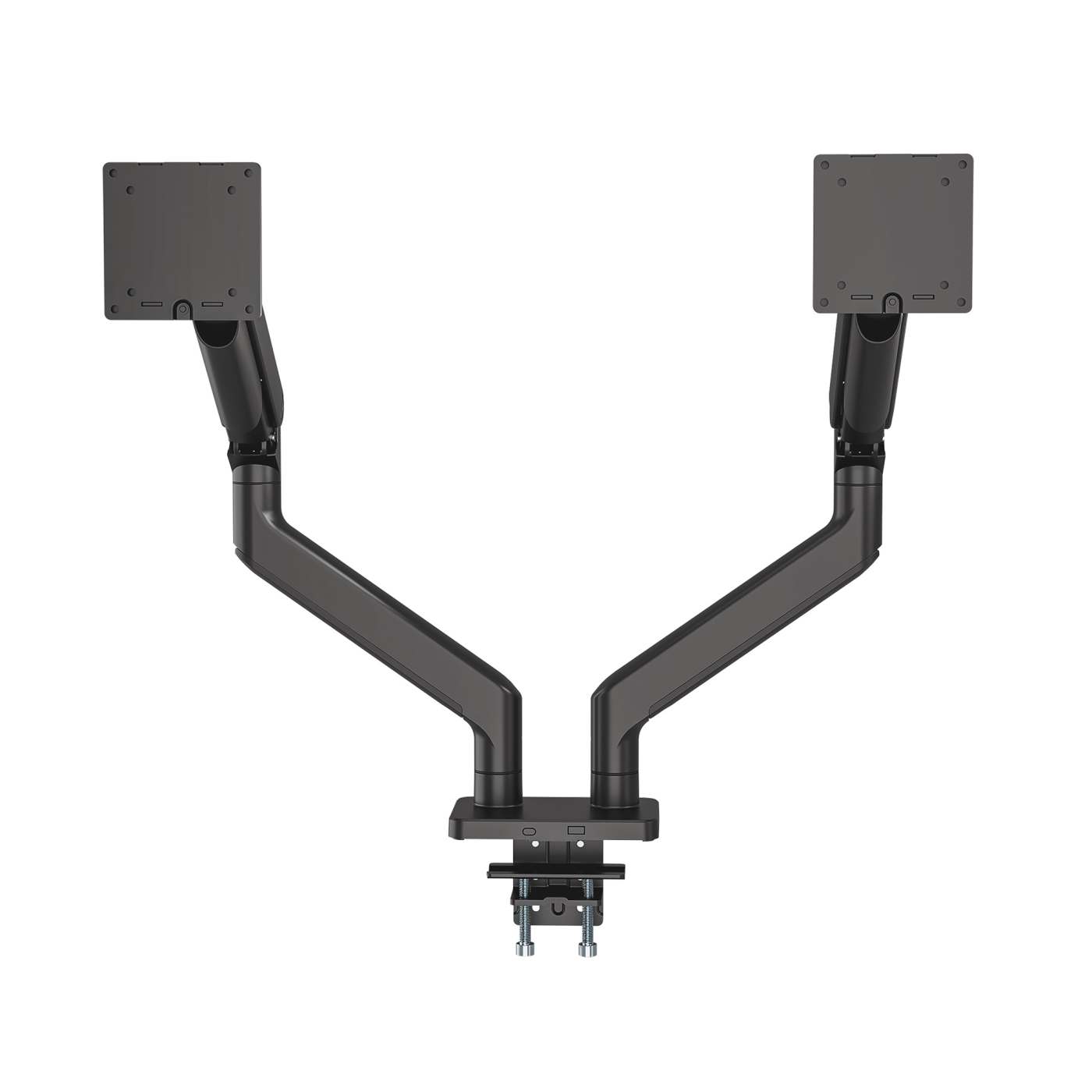 Heavy-Duty Aluminum Mechanical Spring Dual Monitor Desk Mount Image 5