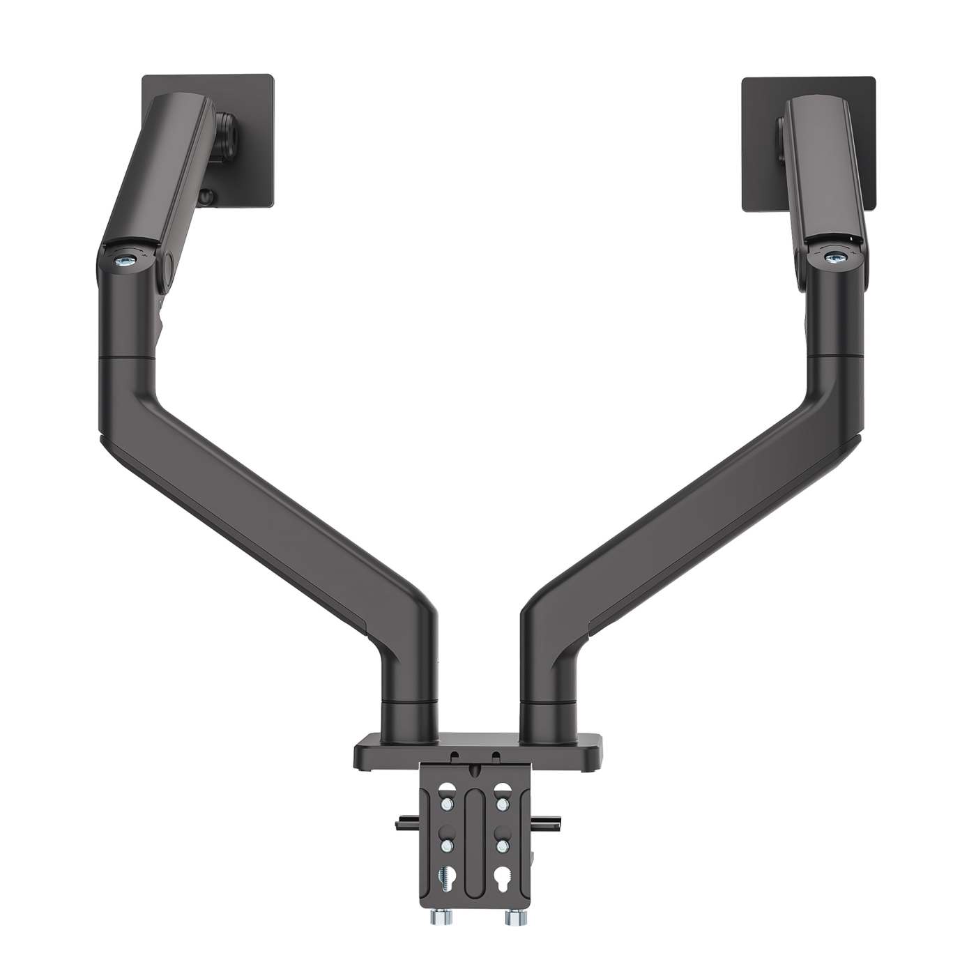 Heavy-Duty Aluminum Mechanical Spring Dual Monitor Desk Mount Image 9