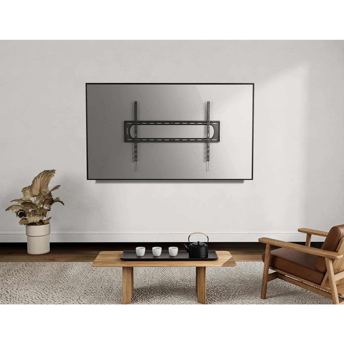 Heavy-Duty Low-Profile Large-Screen Fixed TV Wall Mount, for 60" to 120" Displays Image 9