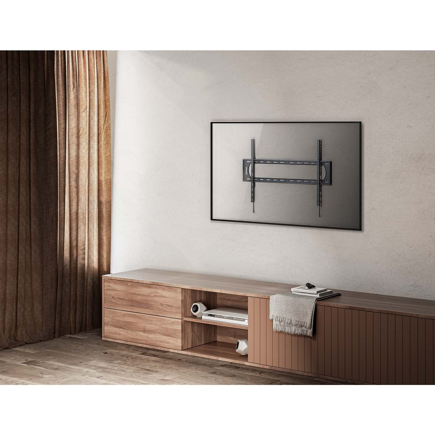 Heavy-Duty Low-Profile Large-Screen Fixed TV Wall Mount, for 60" to 120" Displays Image 10