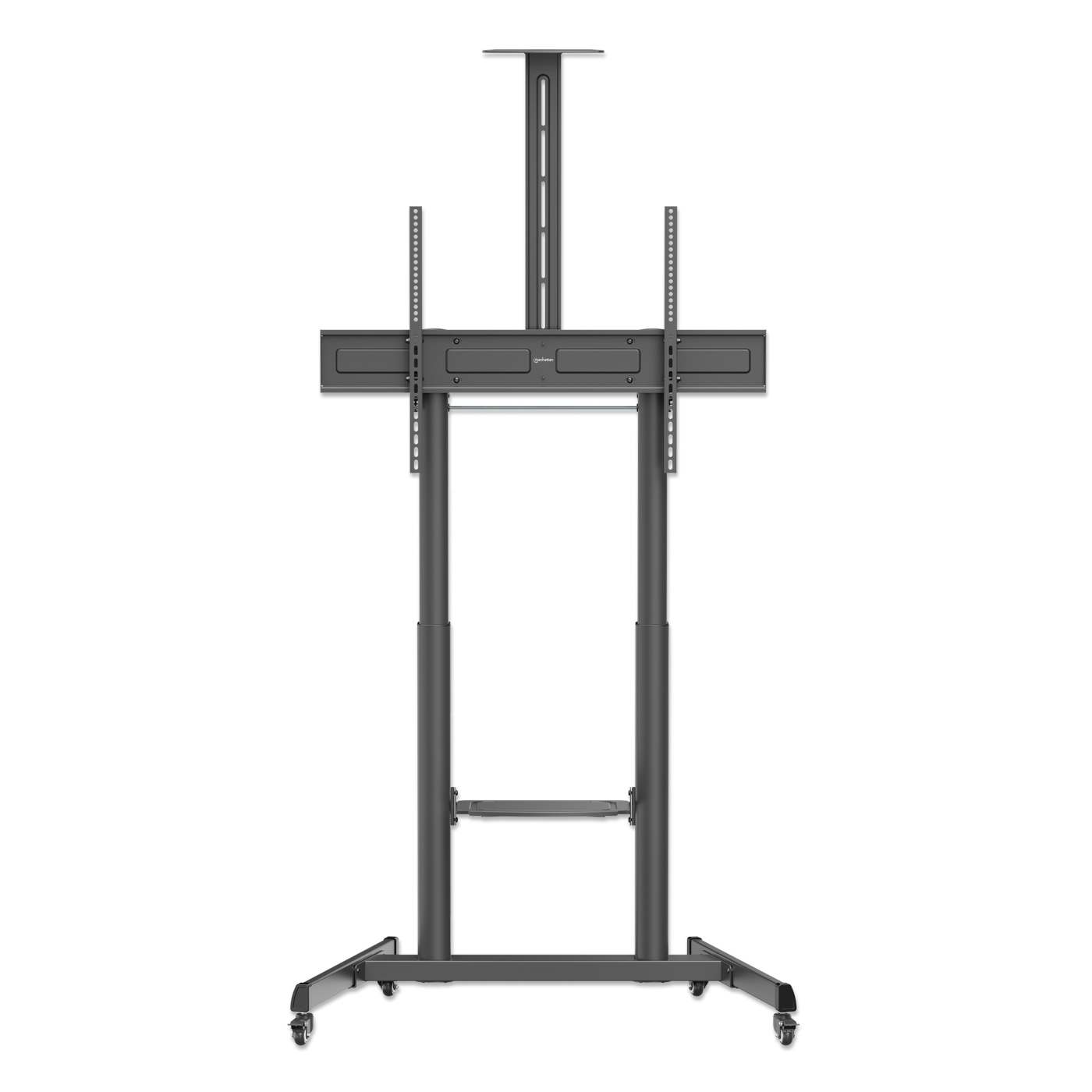 Large-Screen Multimedia TV Cart with Tool-Free Height Adjustment, for 60" to 120" Displays Image 3