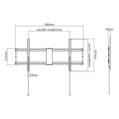 Low-Profile Fixed TV Wall Mount Image 12