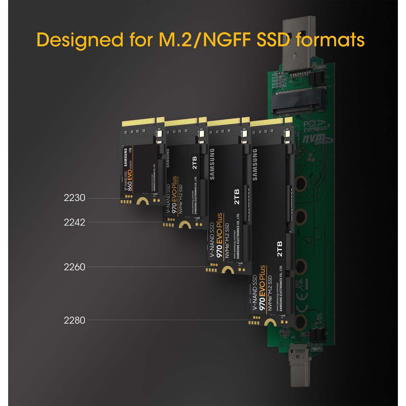 M.2 NVMe and SATA SSD USB Enclosure Image 12