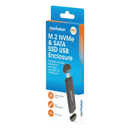 M.2 NVMe and SATA SSD USB Enclosure Packaging Image 2