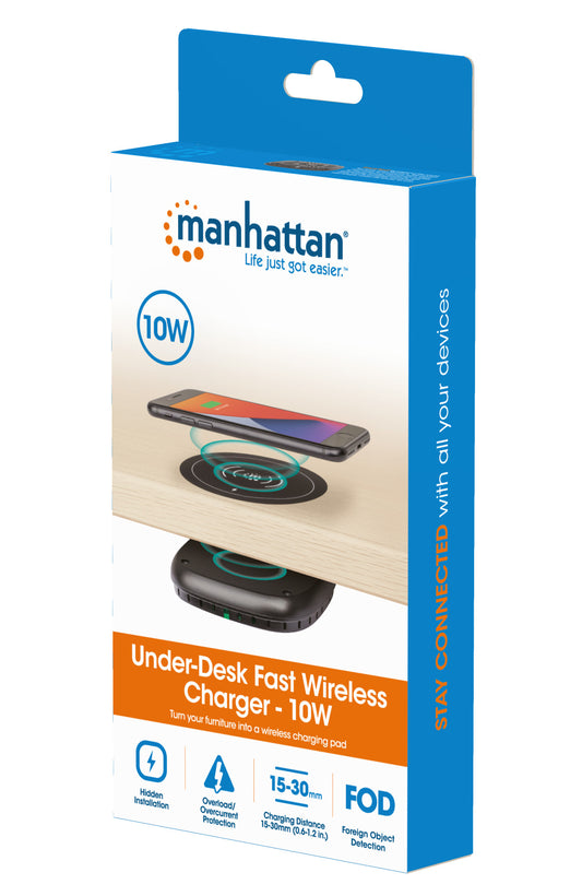 Under-Desk Fast Wireless Charger - 10 W Packaging Image 2
