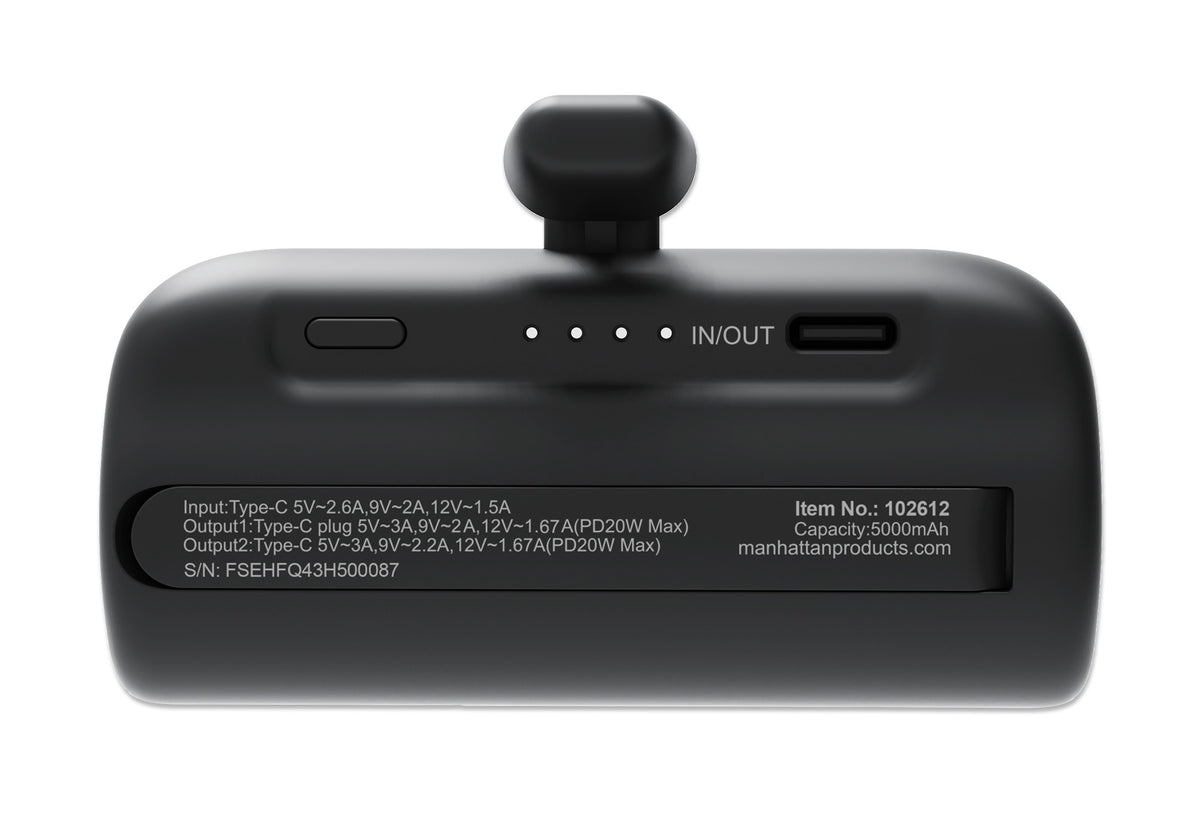 PD Power Bank 5,000 mAh with Integrated USB-C Plug - 20 W Image 5