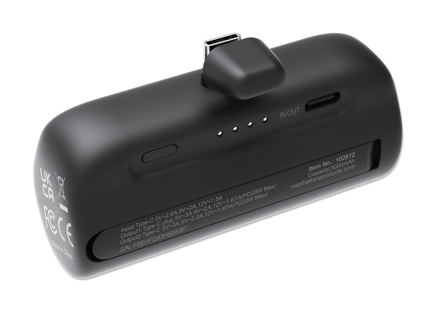 PD Power Bank 5,000 mAh with Integrated USB-C Plug - 20 W Image 7