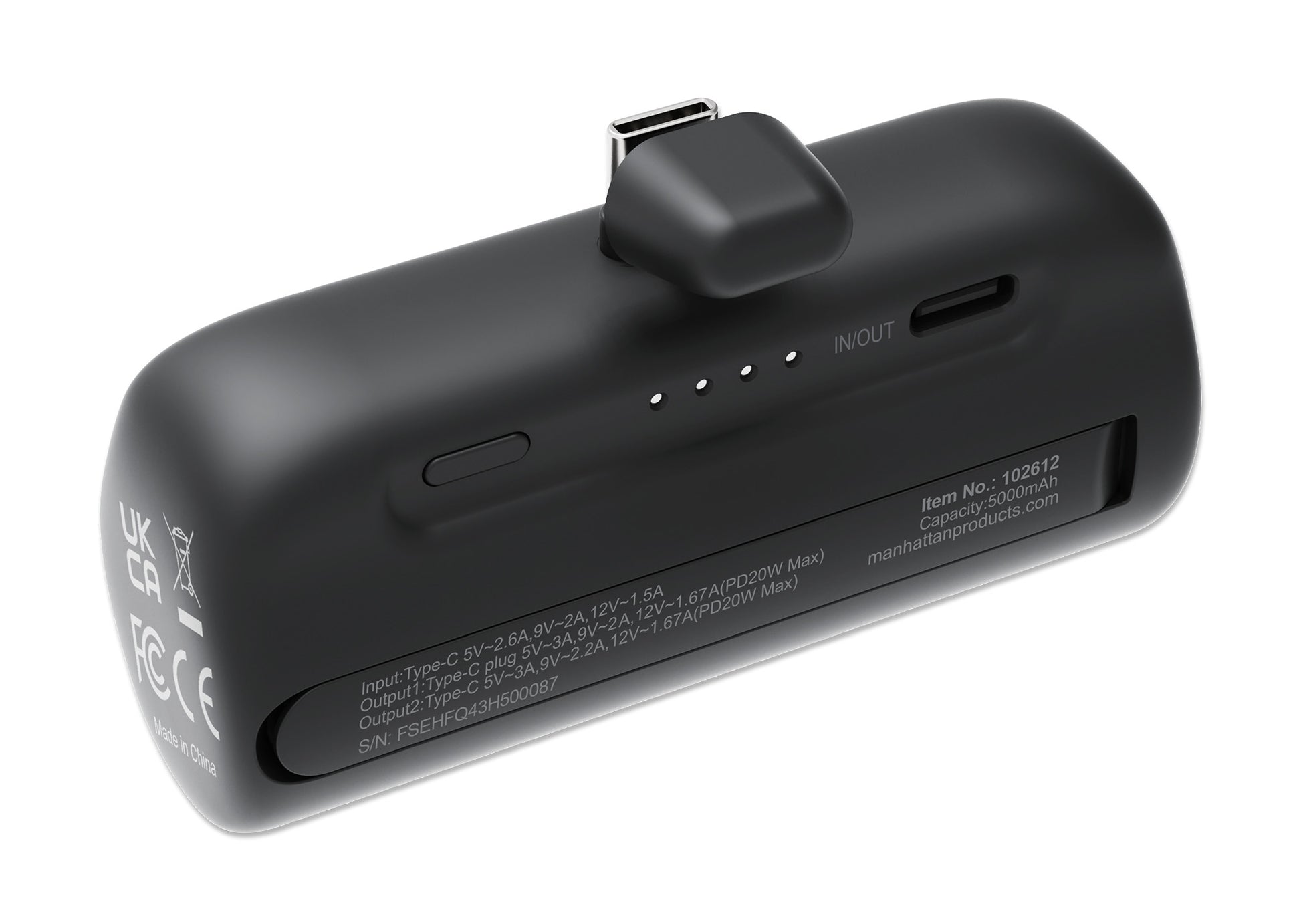 PD Power Bank 5,000 mAh with Integrated USB-C Plug - 20 W Image 7