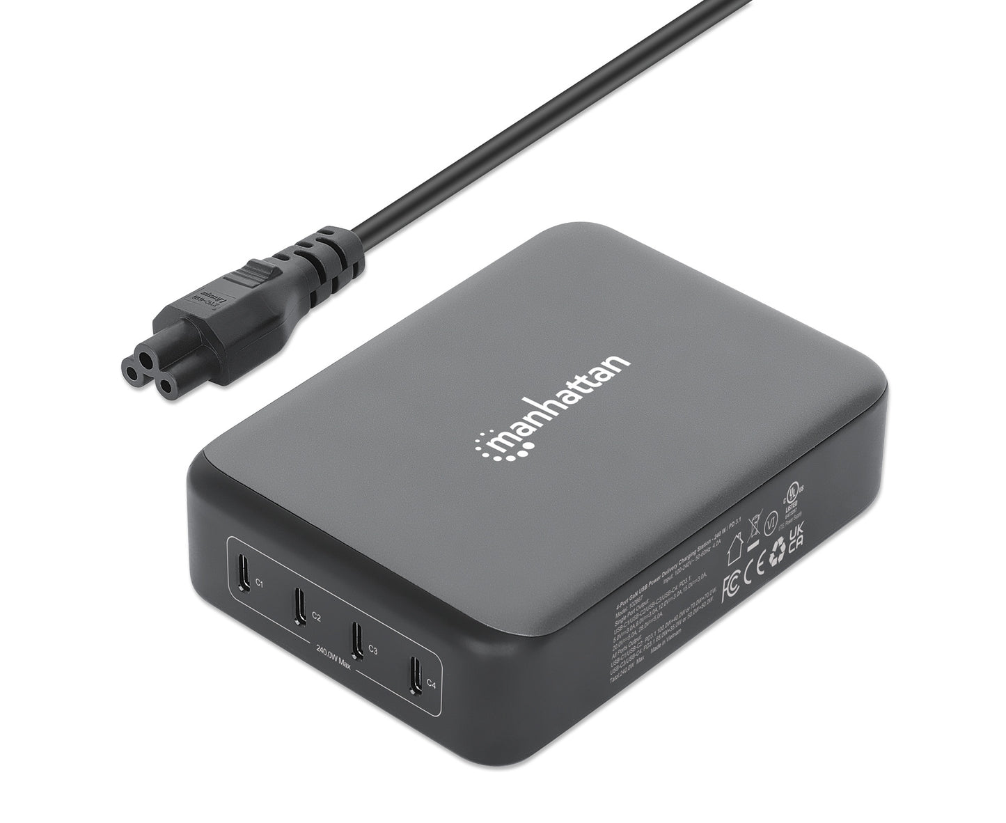 4-Port GaN USB Power Delivery Charging Station - 240 W / PD 3.1 Image 4