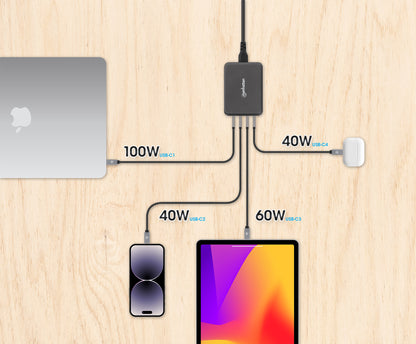 4-Port GaN USB Power Delivery Charging Station - 240 W / PD 3.1 Image 8