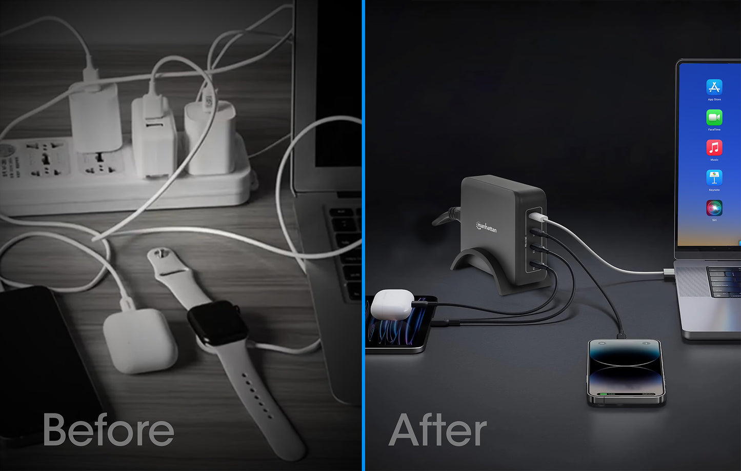 4-Port GaN USB Power Delivery Charging Station - 240 W / PD 3.1 Image 9