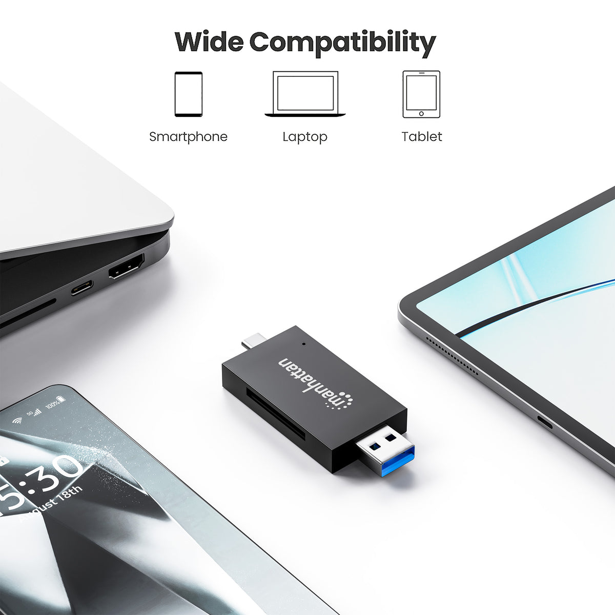 USB 3.0 Type-C / Type-A Combo Multi-Card Reader / Writer Image 7