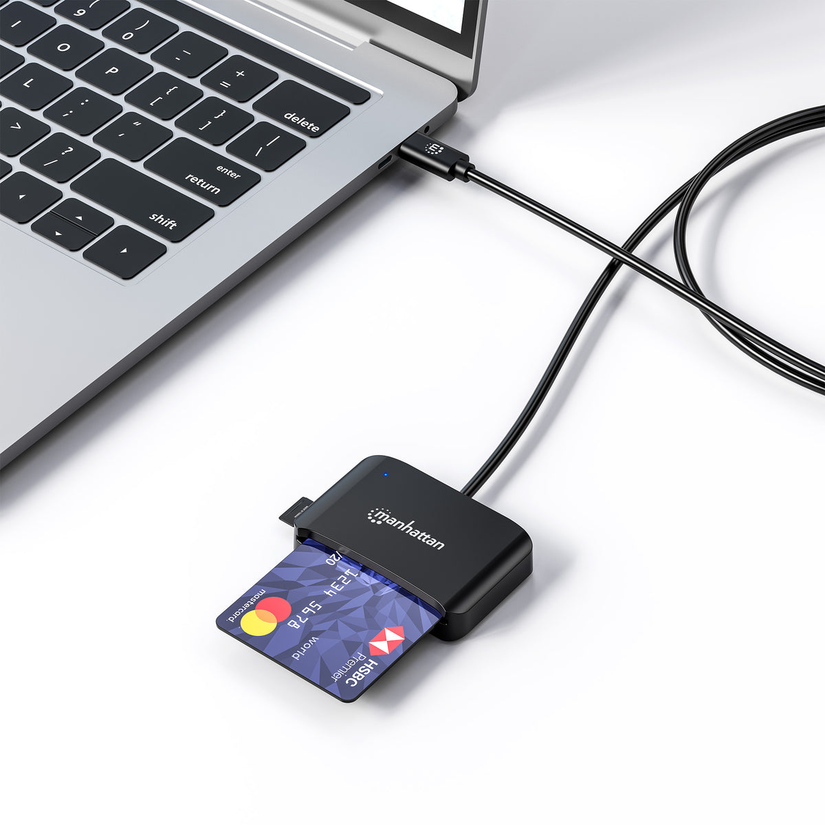 USB-C Smart Card Reader with microSD Slot Image 7