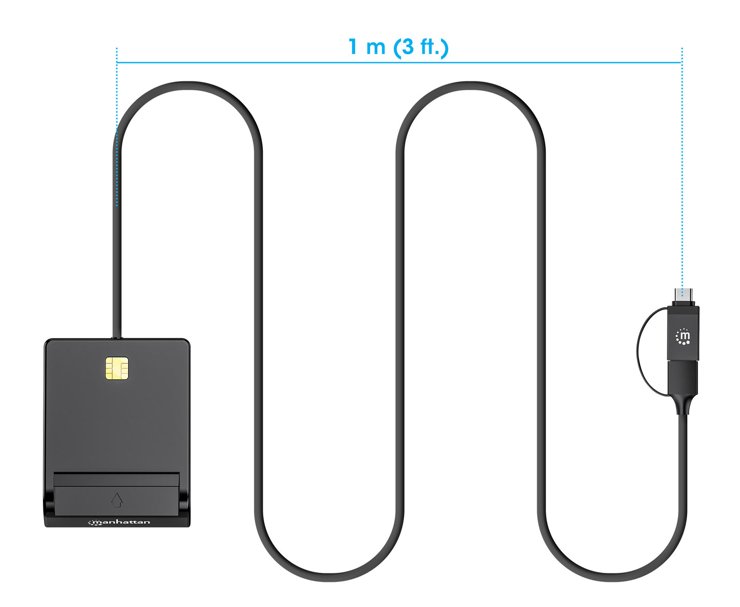 Smart Card Reader with USB-C / USB-A Combo Connector Image 7
