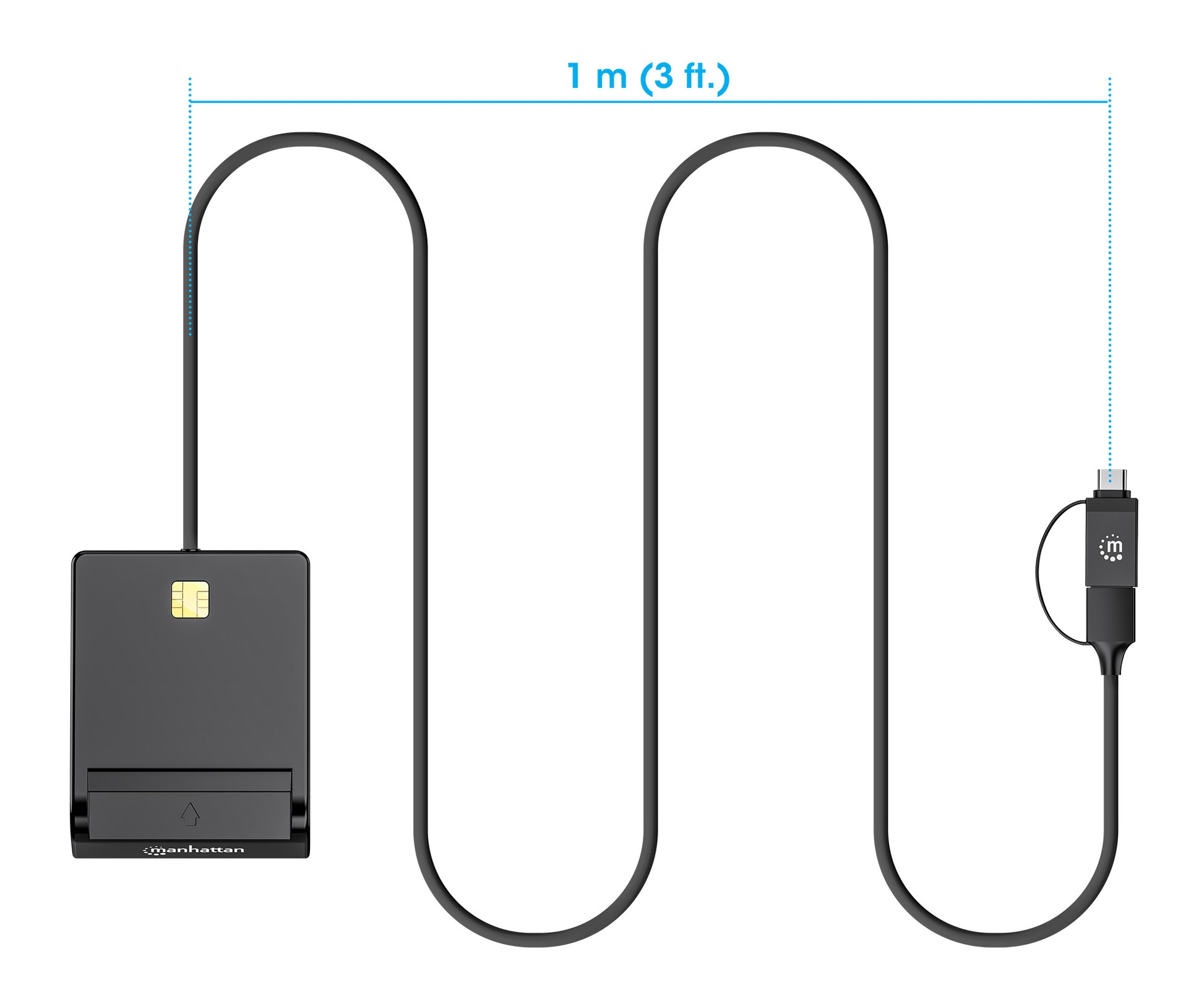 Smart Card Reader with USB-C / USB-A Combo Connector Image 7